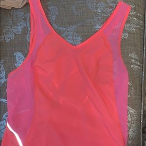 Neon pink lulu lemon tank